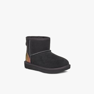 Ugg Classic Mini II Shimmer Klassiska Stövlar Barn Svarta (276350VIK)